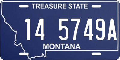 MT license plate 145749A