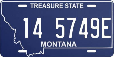 MT license plate 145749E