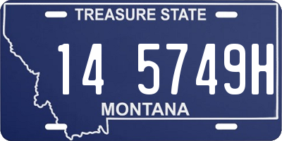 MT license plate 145749H