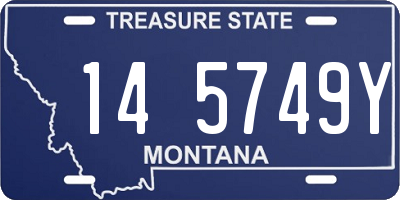 MT license plate 145749Y