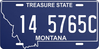 MT license plate 145765C
