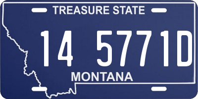 MT license plate 145771D
