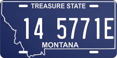 MT license plate 145771E
