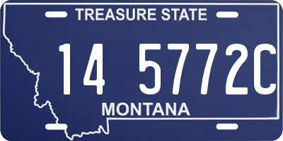 MT license plate 145772C