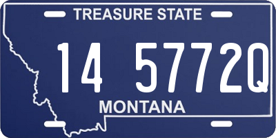 MT license plate 145772Q