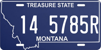MT license plate 145785R