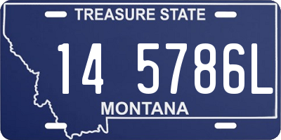 MT license plate 145786L
