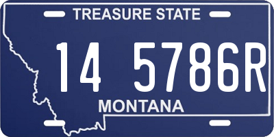 MT license plate 145786R