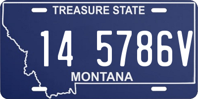 MT license plate 145786V