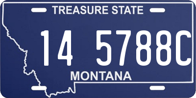 MT license plate 145788C