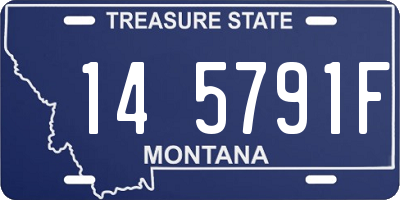 MT license plate 145791F
