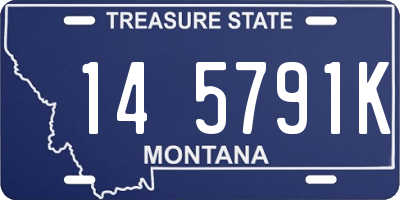 MT license plate 145791K