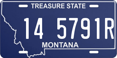 MT license plate 145791R