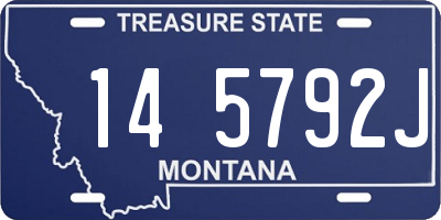 MT license plate 145792J