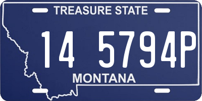 MT license plate 145794P
