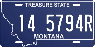MT license plate 145794R