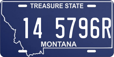 MT license plate 145796R