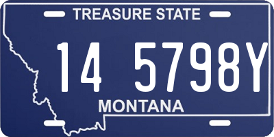 MT license plate 145798Y