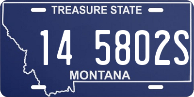 MT license plate 145802S