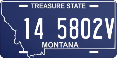 MT license plate 145802V