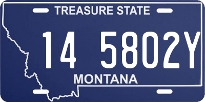 MT license plate 145802Y