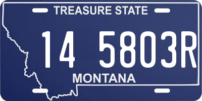 MT license plate 145803R