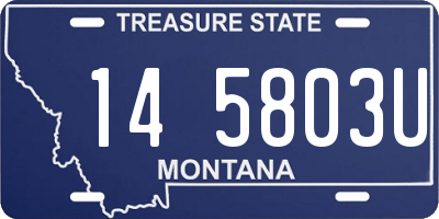 MT license plate 145803U