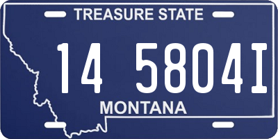 MT license plate 145804I