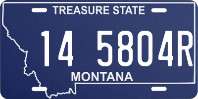 MT license plate 145804R