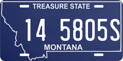 MT license plate 145805S
