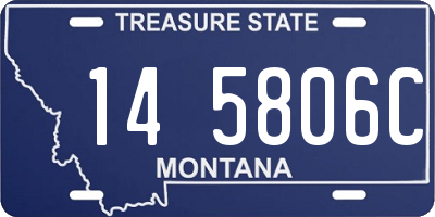 MT license plate 145806C