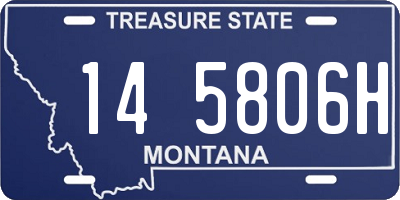 MT license plate 145806H