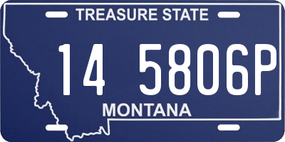 MT license plate 145806P
