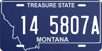 MT license plate 145807A