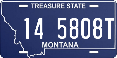 MT license plate 145808T