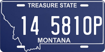 MT license plate 145810P