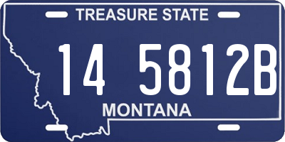 MT license plate 145812B