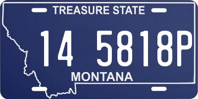 MT license plate 145818P
