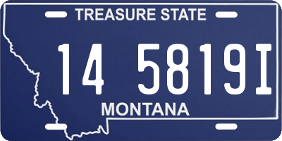 MT license plate 145819I