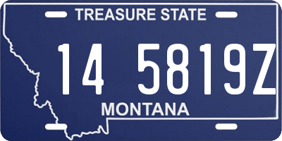 MT license plate 145819Z