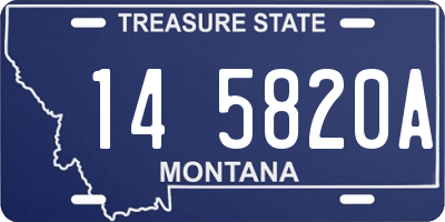 MT license plate 145820A