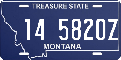 MT license plate 145820Z