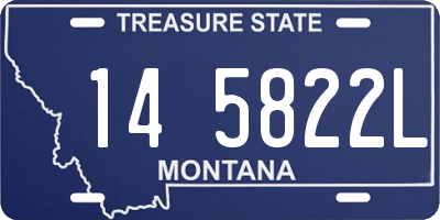 MT license plate 145822L