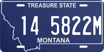 MT license plate 145822M