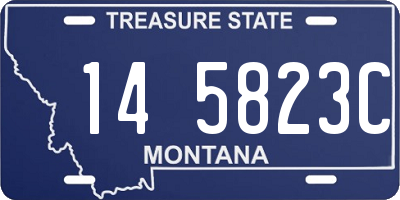 MT license plate 145823C