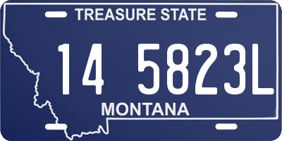 MT license plate 145823L
