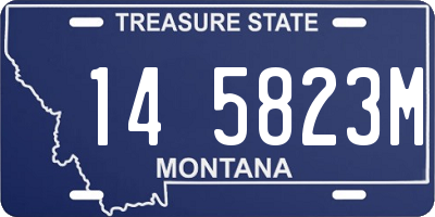 MT license plate 145823M