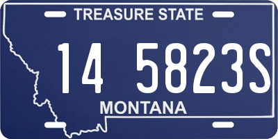 MT license plate 145823S