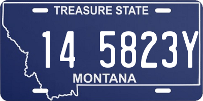 MT license plate 145823Y