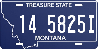 MT license plate 145825I